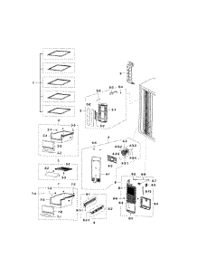 Freezer parts for Samsung Refrigerator RSG307AARS/XAA-0002 / from AppliancePartsPros.com
