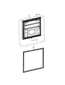 Freezer Door parts for Samsung Refrigerator RB215ACWP/XAA-0001 / from AppliancePartsPros.com