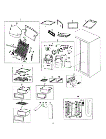 Refrigerator parts for Samsung Refrigerator RS267TDPN/XAA-0000 / from AppliancePartsPros.com