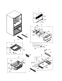 Freezer parts for Samsung Refrigerator RF31FMESBSR/AA-0000 / from AppliancePartsPros.com