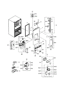 Refrigerator Door L parts for Samsung Refrigerator RF31FMESBSR/AA-0000 / from AppliancePartsPros.com