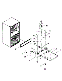 Flexzone Door parts for Samsung Refrigerator RF31FMEDBWW/AA-0000 / from AppliancePartsPros.com