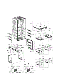 Freezer parts for Samsung Refrigerator RF32FMQDBSR/AA-0000 / from AppliancePartsPros.com