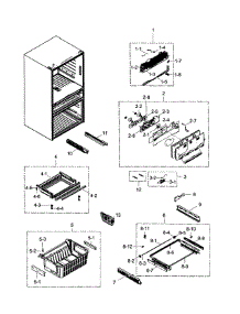 Freezer parts for Samsung Refrigerator RF31FMEDBSR/AA-0001 / from AppliancePartsPros.com