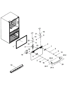 Freezer Door parts for Samsung Refrigerator RF31FMEDBSR/AA-0001 / from AppliancePartsPros.com