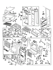 Refrigerator parts for Samsung Refrigerator RS269LARS/XAA-0000 / from AppliancePartsPros.com