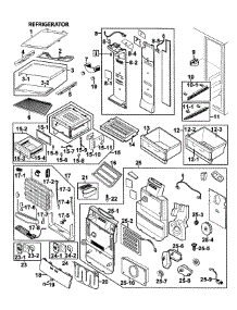 Refrigerator parts for Samsung Refrigerator RS267LABP/XAA-0000 / from AppliancePartsPros.com