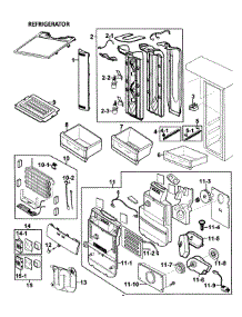 Refrigerator parts for Samsung Refrigerator RS265LBBP/XAA-0000 / from AppliancePartsPros.com