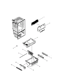 Freezer parts for Samsung Refrigerator RFG296HDPN/XAA-0001 / from AppliancePartsPros.com