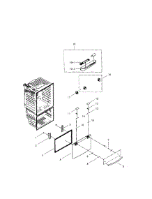 Freezer Door parts for Samsung Refrigerator RFG296HDBP/XAA-0002 / from AppliancePartsPros.com