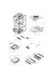 Freezer parts for Samsung Refrigerator RF220NCTASR/AA-0001 / from AppliancePartsPros.com