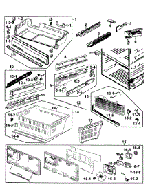 Freezer parts for Samsung Refrigerator RF263BEAESR/AA-0000 / from AppliancePartsPros.com