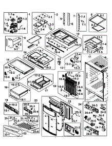 Refrigerator parts for Samsung Refrigerator RF263BEAESR/AA-0000 / from AppliancePartsPros.com