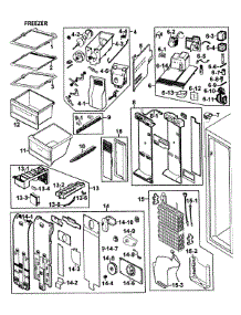 Freezer parts for Samsung Refrigerator RS277ACPN/XAA-0000 / from AppliancePartsPros.com