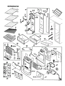 Refrigerator parts for Samsung Refrigerator RS265LAWP/XAA-0000 / from AppliancePartsPros.com