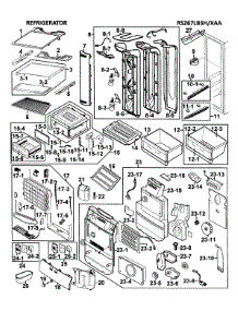 Refrigerator parts for Samsung Refrigerator RS267LBSH/XAA-0000 / from AppliancePartsPros.com