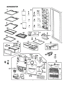 Refrigerator parts for Samsung Refrigerator RM255LARS/XAA-0000 / from AppliancePartsPros.com