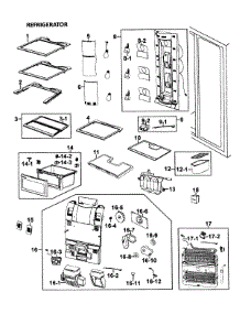 Refrigerator parts for Samsung Refrigerator RM257ABSH/XAA-0000 / from AppliancePartsPros.com
