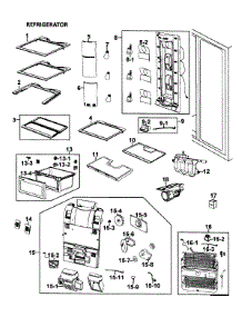 Refrigerator parts for Samsung Refrigerator RM257ACRS/XAA-0000 / from AppliancePartsPros.com