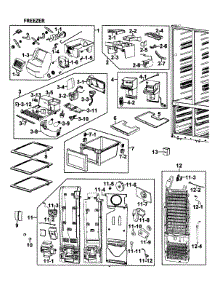 Freezer parts for Samsung Refrigerator RM257ACPN/XAA-0000 / from AppliancePartsPros.com