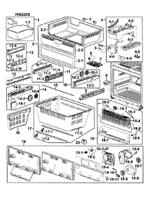 Freezer parts for Samsung Refrigerator RF266AARS/XAA-0000 / from AppliancePartsPros.com