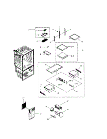 Refrigerator parts for Samsung Refrigerator RFG296HDRS/XAA-0001 / from AppliancePartsPros.com