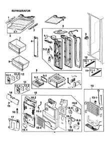 Rerigerator parts for Samsung Refrigerator RH269LBSH/XAA-0000 / from AppliancePartsPros.com