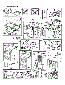 Refrigerator parts for Samsung Refrigerator RFG295AARS/XAA-0000 / from AppliancePartsPros.com