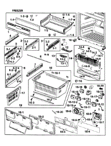 Freezer parts for Samsung Refrigerator RFG295AABP/XAA-0000 / from AppliancePartsPros.com