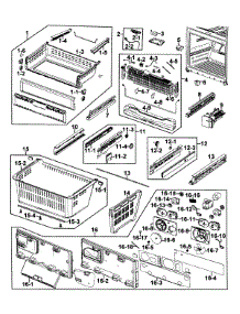Freezer parts for Samsung Refrigerator RFG237AARS/XAA-0000 / from AppliancePartsPros.com