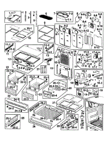 Refrigerator parts for Samsung Refrigerator RFG237AARS/XAA-0000 / from AppliancePartsPros.com