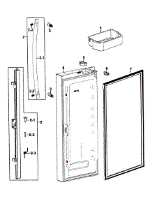 Left Door parts for Samsung Refrigerator RFG293HABP/XAA-0000 / from AppliancePartsPros.com