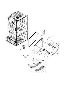 Freezer Door parts for Samsung Refrigerator RF263BEAEBC/AA-0001 / from AppliancePartsPros.com