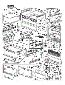 Freezer parts for Samsung Refrigerator RF265AABP/XAA-0000 / from AppliancePartsPros.com