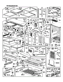 Refrigerator parts for Samsung Refrigerator RF265AAWP/XAA-0000 / from AppliancePartsPros.com