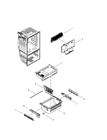 Freezer parts for Samsung Refrigerator RFG29PHDBP/XAA-0001 / from AppliancePartsPros.com