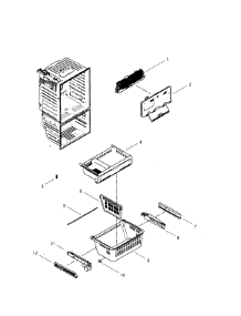 Freezer parts for Samsung Refrigerator RFG29PHDBP/XAA-0002 / from AppliancePartsPros.com