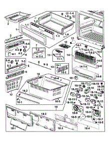 Freezer parts for Samsung Refrigerator RF267ABPN/XAA-0000 / from AppliancePartsPros.com