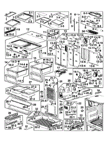 Refrigerator parts for Samsung Refrigerator RF267AABP/XAA-0000 / from AppliancePartsPros.com