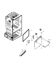 Freezer Door parts for Samsung Refrigerator RF323TEDBSR/AA-0001 / from AppliancePartsPros.com