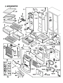 Refrigerator parts for Samsung Refrigerator RS2578WW/XAA-0000 / from AppliancePartsPros.com