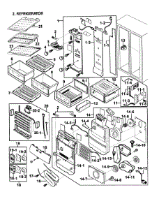 Refrigerator parts for Samsung Refrigerator RS2578SH/XAA-0000 / from AppliancePartsPros.com