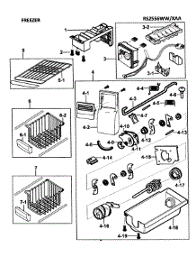 Control Panel parts for Samsung Refrigerator RS2556WW/XAA-0000 / from AppliancePartsPros.com