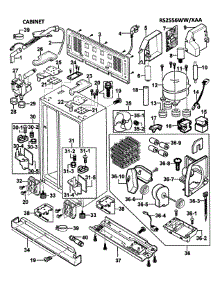 Pump Assy parts for Samsung Refrigerator RS2556WW/XAA-0000 / from AppliancePartsPros.com