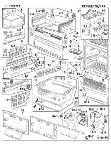 Freezer parts for Samsung Refrigerator RF266ADPN/XAA-0000 / from AppliancePartsPros.com