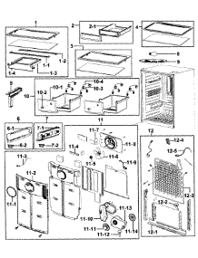 Refrigerator parts for Samsung Refrigerator RB217ABRS/XAA-0000 / from AppliancePartsPros.com