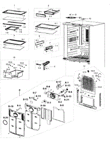 Refrigerator parts for Samsung Refrigerator RF217ABBP/XAA-0000 / from AppliancePartsPros.com