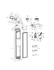 Freezer Door parts for Samsung Refrigerator RSG307AARS/XAA-0001 / from AppliancePartsPros.com