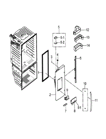Left Door parts for Samsung Refrigerator RFG29PHDWP/XAA / from AppliancePartsPros.com