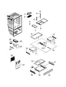 Refrigerator parts for Samsung Refrigerator RFG29PHDRS/XAA / from AppliancePartsPros.com
